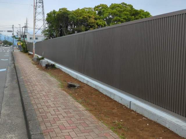 清水工場西側外壁老朽更新工事